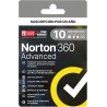 Norton 360 advanced, 10 dispositivos, 1 año (caja)